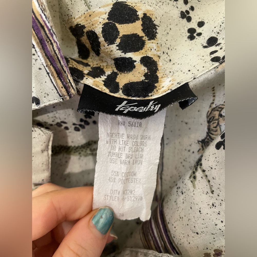 Unique Vintage Tiger Button Down - image 7